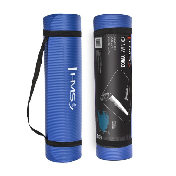 Hms Yogamatte Blau Fitnessmatte Pilates Gymnastik-image