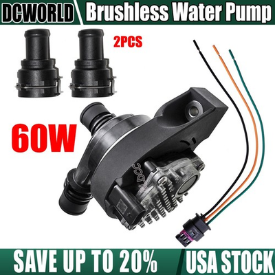 #ad 60W Brushless Motor Water Pump High flow 12V Engine Cooling Auxiliary Water Pump $39.99