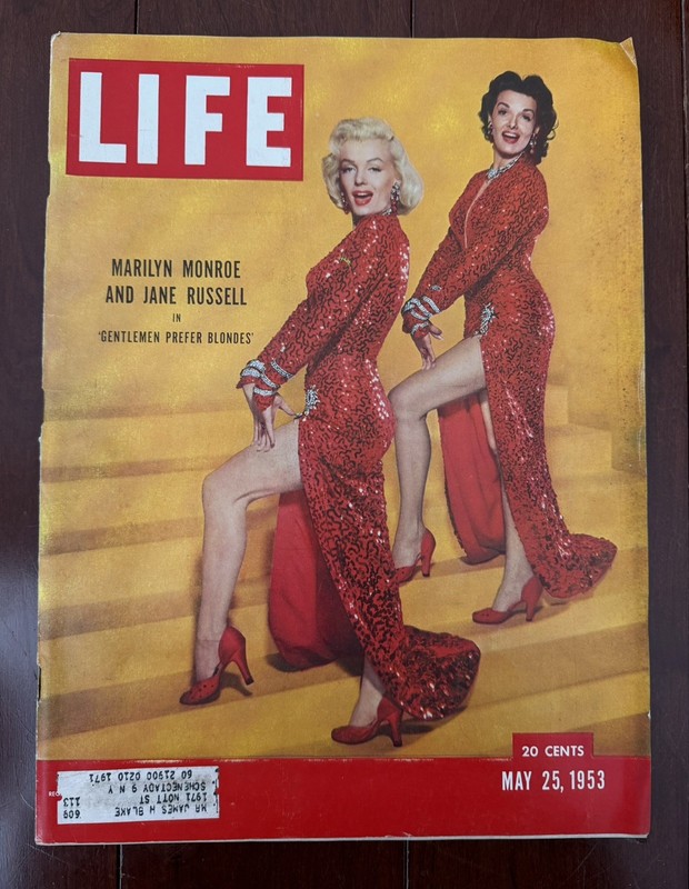 Life Magazine May 25 1953 Marilyn Monroe Jane Russell Gentlemen Prefer Blondes