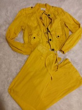 Women's Stylish Sports Set Yellow Size M
