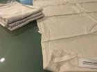 PEACOCK ALLEY 4 NEW BEIGE DISH TOWELS