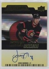 2023 Credentials 2022-23 Update Ticket Access Yellow 21/25 Josh Norris Auto 17ex