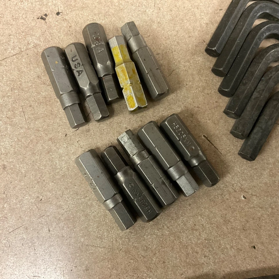 LOT 5mm Metric ALLEN WRENCHES, 1/4” DRIVER BITS, BALL END INSERTS, LONG IMPACT - Image 4 of 4