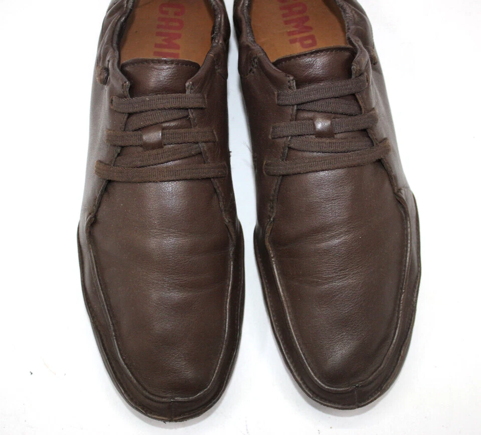Camper Chaussures Hommes Sz 8.5 Europe 42 Marron Cuir S9009 - Photo 3/4