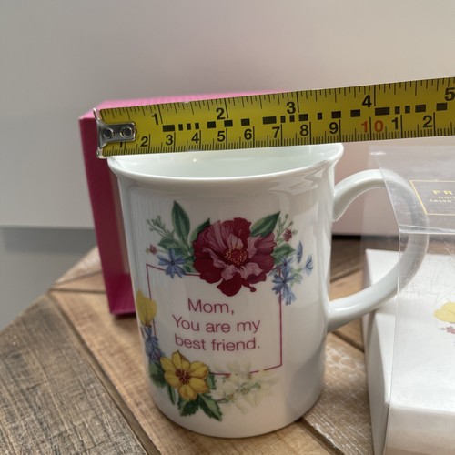 Porcelain Coffee Tea Cup + Gift Box New w/Tag “Mom You Are My Best Friend”. - Picture 5 of 7