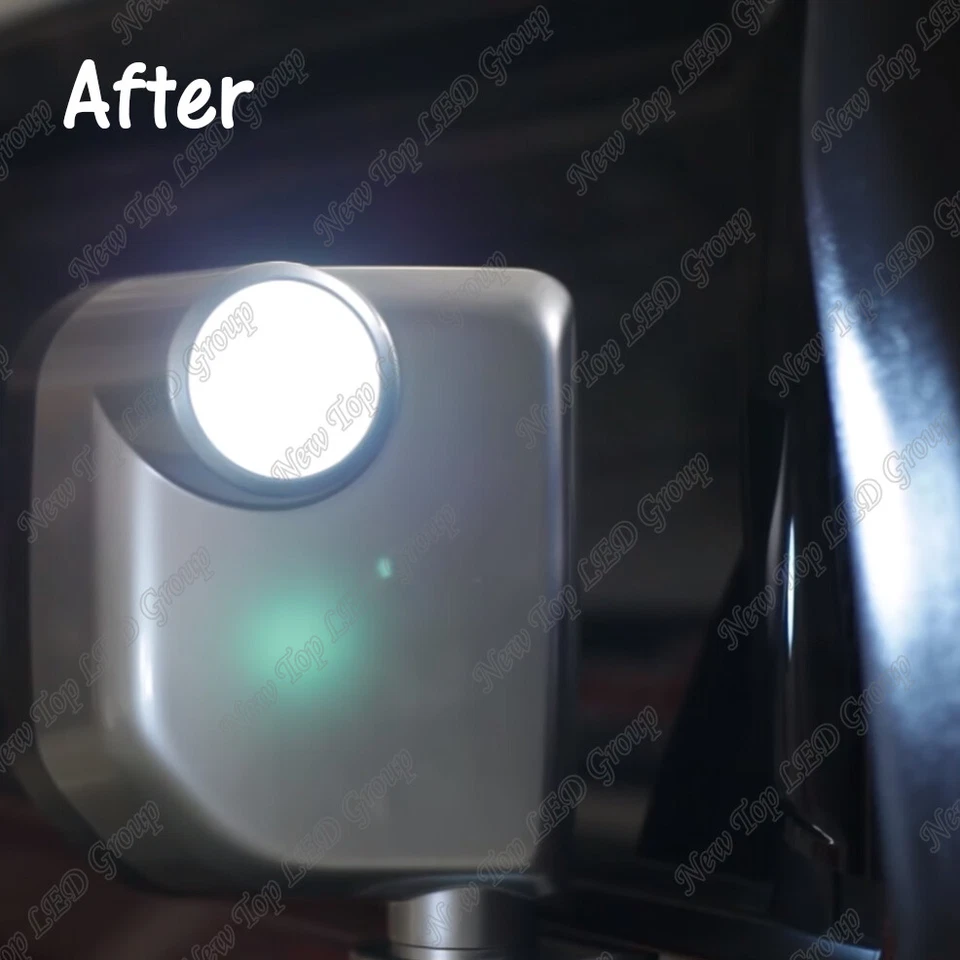 White CANBUS LED Side Mirror Puddle Spot lights for 2007- 2014 Toyota FJ Cruiser - Image 3 of 4