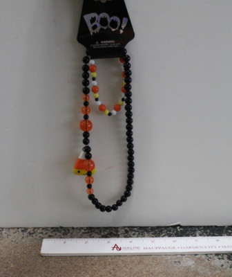 Boo! Halloween kids Candy Corn necklace NEW