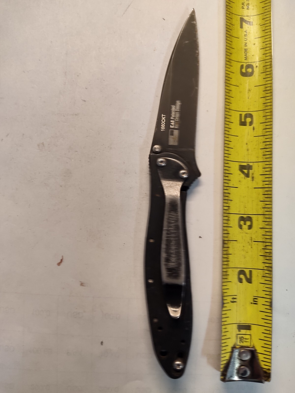 Kershaw Ken Onion Leek 1660CKT Folding Knife Black eBay