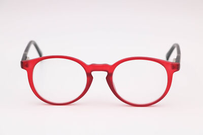 Modern Optical Dabble Cherry/Black Matte Round Eyeglasses Frames 45-20-135