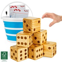 Xxl Holz WüRfel Spiel Set SpielwüRfel WüRfelspiel Gesellschaftsspiel Spielzeug