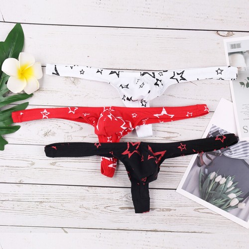 3/6 Pack Men Underwear Sexy Briefs G-string Micro Thongs Cotton Male Gay Panties - Picture 7 of 15