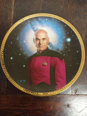 CAPTAIN JEAN-LUC PICARD STAR TREK The Next Generation Plate 1993 TV ...