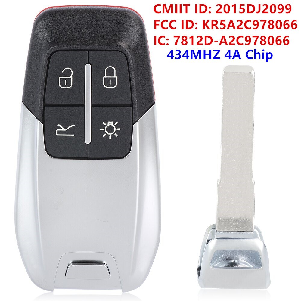 Ferrari 488 GTB Replacement Smart Key Remote FOB 4 Buttons
