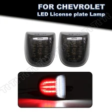 2x White/Red LED License Plate Light For 00-06 Chevy Tahoe Suburban GMC Yukon XL
