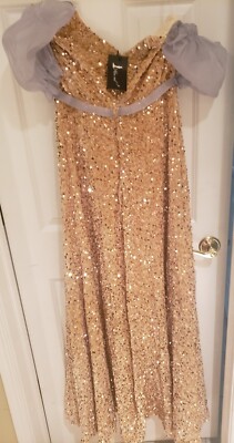 grey glitter prom dress KIANNA MINI DRESS main image 1