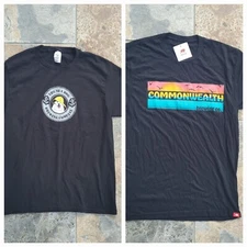 Lot Of 2 Men Size Medium Black T-Shirts The Sea Dog & Commonwealth Brewing Co.