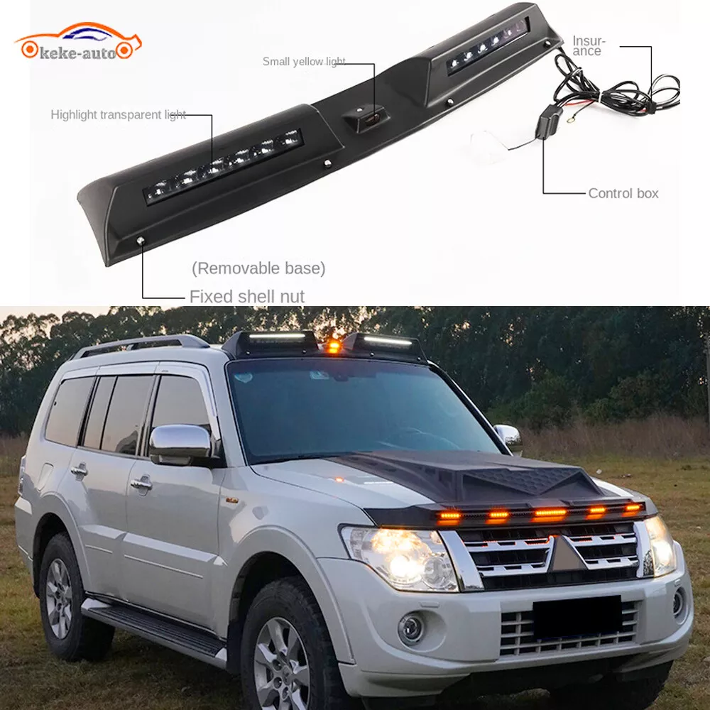 Roof Top Light Bar LED DRL Black Lamp Fits for Mitsubishi Pajero V97 V93  V75 V73