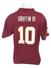 NFL Team Apparel Washington Redskins 10 Griffin III Jersey Youth Sz XL 18-20 B3