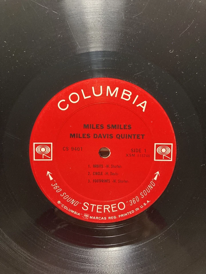 MILES DAVIS QUINTET “Miles Smiles” Vinyl LP Columbia 2-Eye CS 9401 Stereo 360 - Image 4 of 4