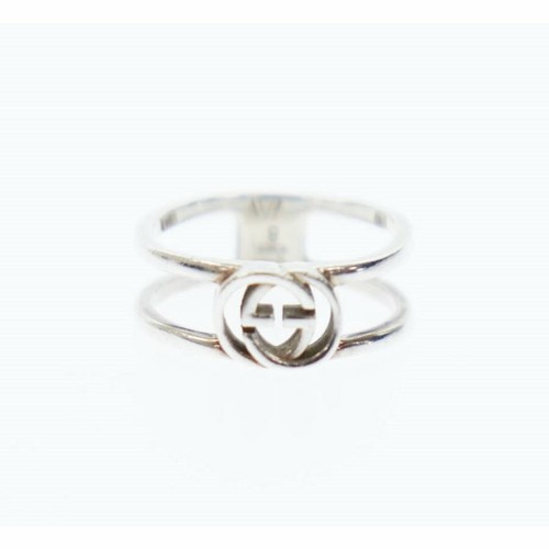GUCCI Interlocking G Double Wire Ring 