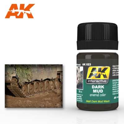 AK INTERACTIVE 023 Enamel Effect - DARK MUD EFFECT 35ml