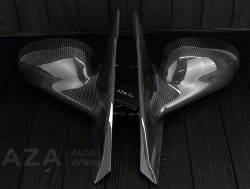 Power Side View Mirrors CARBON FIBER NEW for 99-04 Ford Mustang / Cobra