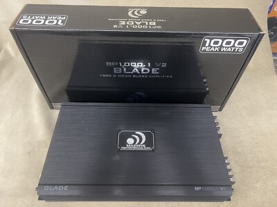 Massive Audio BP1000.1v2 Mono 1000W 2 Ohm Bass Amplifier - STRONG Subwoofer Amp!