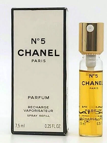 Vintage Chanel No. 5 Pure Parfum. 14 ml Bottle in Presentation Box. Rare.  Crystal Bottle. Lot 53 16