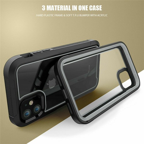 Paraurti Trasparente Sottile Custodia Per IPHONE 12 Urto Hybrid PC Ultra Rigida - Imagen 9 de 17
