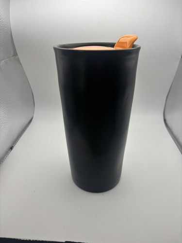 Rae Dunn WITCH’S BREW Halloween Black Orange Travel Mug Cup 2019 EUC - Picture 2 of 5