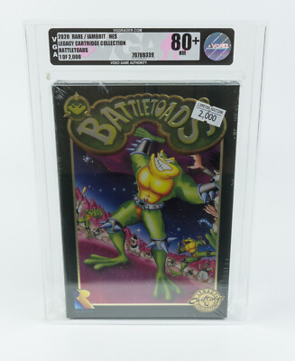 Nintendo NES *Battletoads* SEALED/ NEW/ NEU VGA 80+ Near Mint IAM8BIT 1 of 2000