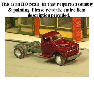 Details About Ho Scale 1952 Ford Long Wheelbase Cab Chassis Sylvan Kit V 276