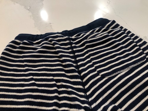 Crewcuts Youth Boys 14 Blue White Striped Knit Shorts Elastic Waist Side Pockets - Picture 5 of 6