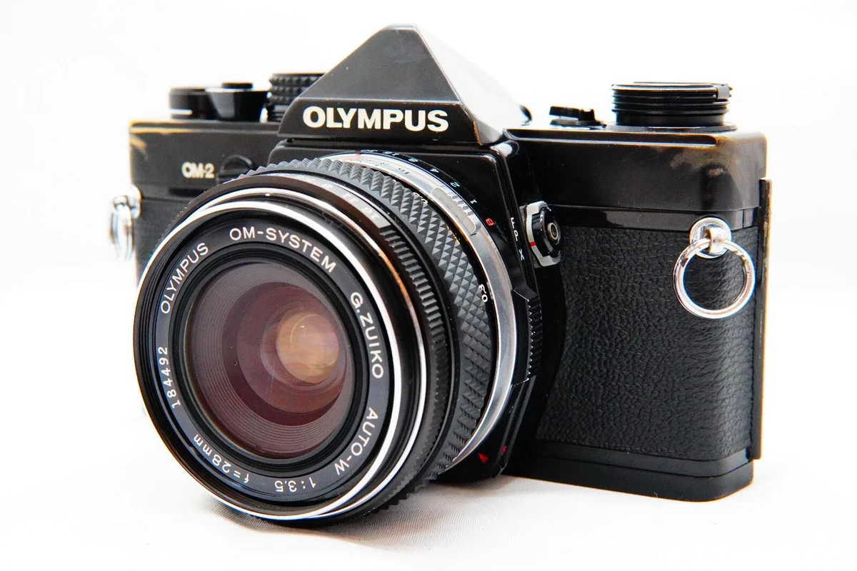Exc+5 OLYMPUS OM-2 35mm film camera W/ G.ZUIKO Auto-W 28mm F3.5 w