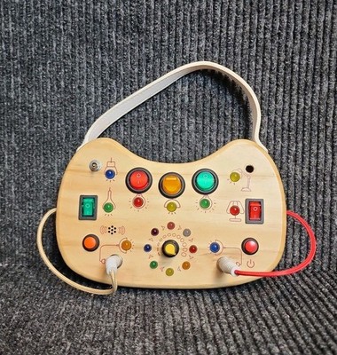 Montessori Toddler Busy Board Sensory Toys for Toddlers Wooden Toy 