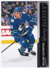 2021-22 Upper Deck Series 2 Young Guns WILLIAM LOCKWOOD 490 Vancouver Canucks RC