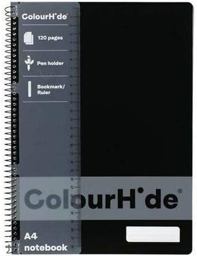 Colourhide A4 120 Pages Notebook, Black 1719402J - Picture 2 of 12