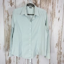 Eddie Bauer, Light Blue Button-Down Shirt. Size Large. Stretch Wrinkle Resistant