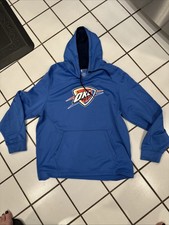 Oklahoma City Thunder Blue NBA Polyester Hoodie Sweatshirt XL