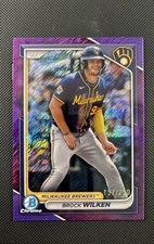 2024 Bowman Chrome - Prospects Brock Wilken #BCP-215 Purple Shimmer Refractor...