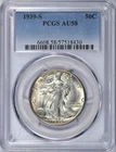 New Listing1939-S WALKING LIBERTY HALF DOLLAR PCGS AU58 NICE COIN