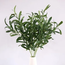 4pcs Faux Greenery Branches Stems Fake Olive Branches Artificial Plants for Vase