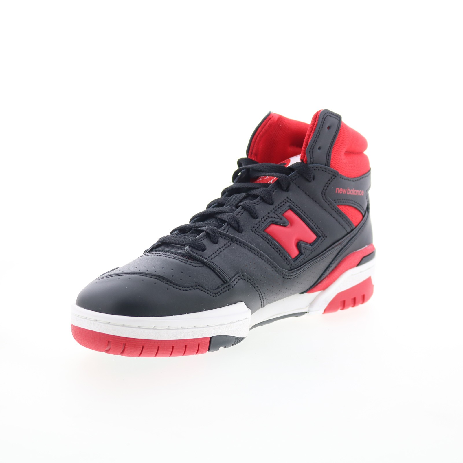 New Balance 650R BB650RBR Mens Black Leather Lifestyle Sneakers Shoes thumbnail 4