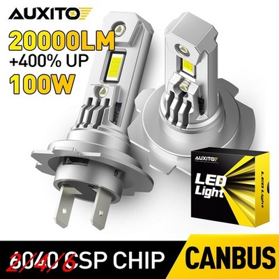 2/4 AUXITO H7 LED Headlight Kit Bulbs Head Car Lamps High Low Beam Bright 6000K