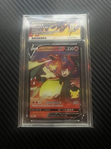 Ace Grading 8 Pokémon TCG Lance's Charizard V SWSH133 2021 Black Star Promo