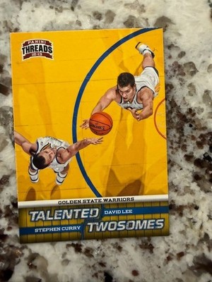 2012-13 NBA PANINI THREADS TALENTED TWOSOMES CARD WARRIORS STEPHON CURRY LEE #11