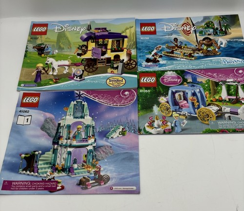 Lot of 4 DISNEY  Lego Instruction Manuals Only 41053, 41062, 41150, 41157