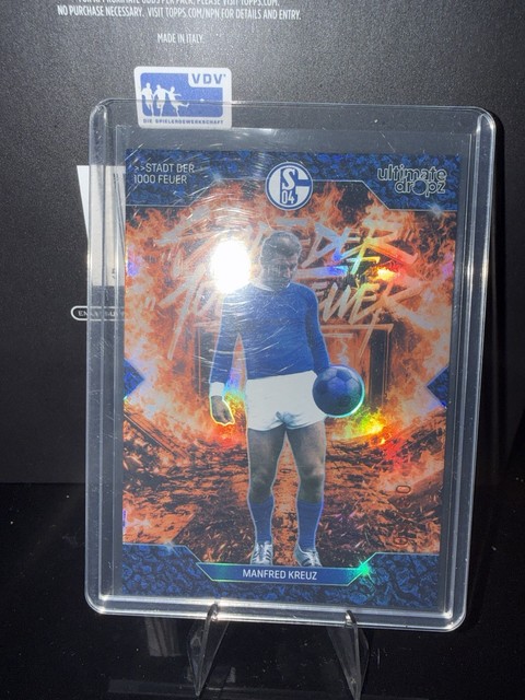 Schalke Ultimate Dropz Manfred Kreuz Numbered /50 Stadt der 1000 Feuer Legende
