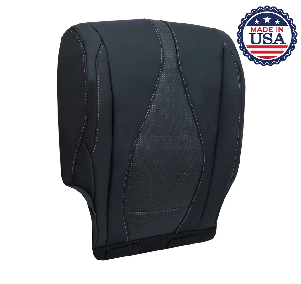 2020 2021 2022 2023 Acura RDX Front Bottom Leather Perforated Seat Cover Black - Image 3 of 4