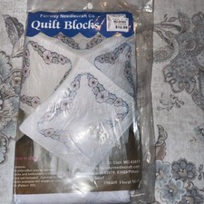 Fairway Needlecraft Quilt Blocks ~ Floral Motif ~ Flowers #98409 NEW